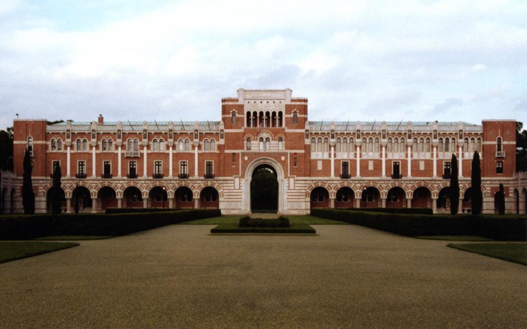 Lovett Hall on Rice University's Campus in Houston, Texas