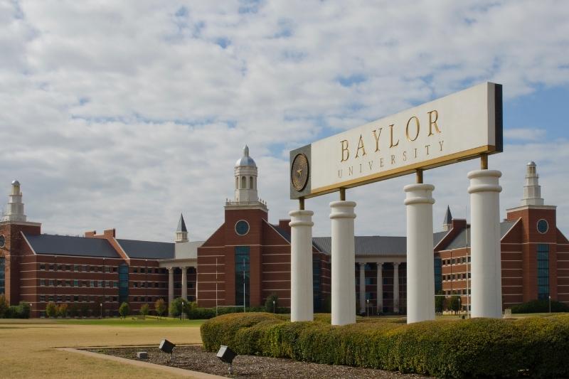 Baylor campus sign