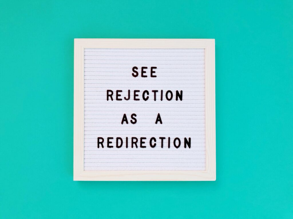 Positivity post for rejection as a redirection